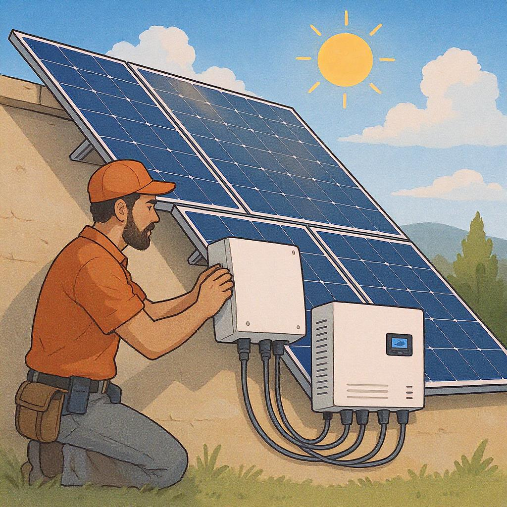 Solar panels installation on house roof in Pakistan showing professional solar panel setup